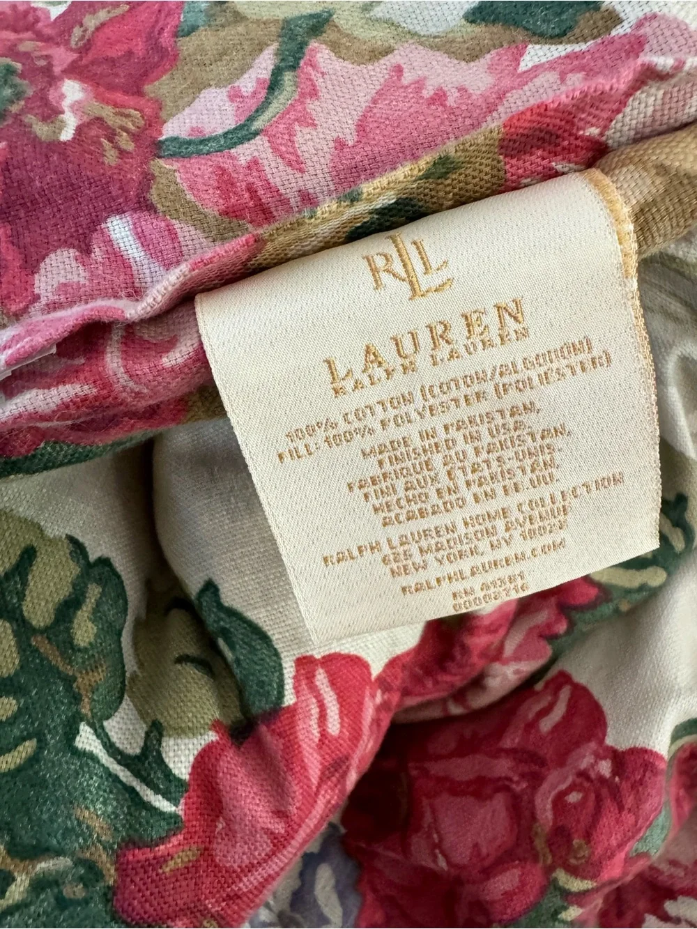 Rare Ralph Vintage Surrey Garden Lauren Floral Cotton Comforter